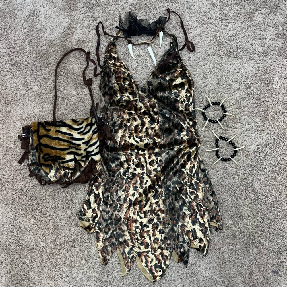 Cave woman halloween costume